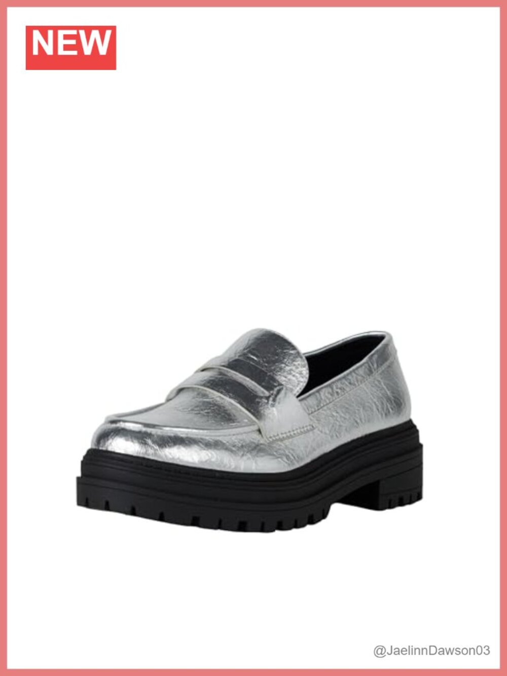 Women's Lug Sole Loafer Platform Padded Footbed Rubber Sole